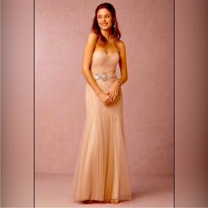 Watters Watters BHLDN Size 0 blush dress